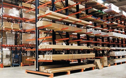 Cantilever Rack storage system for Laredo warehouses